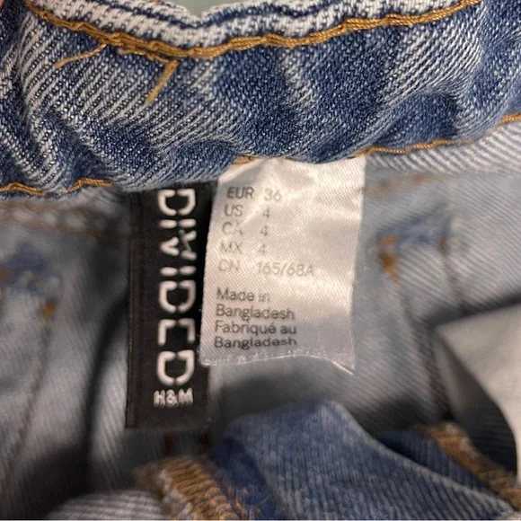 DIVIDED~H&M High-Rise Jeans Women’s 4 - Picture 5 of 8